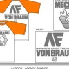 AE Mechanic Raglan T-Shirt L Orange/White