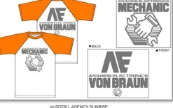 AE Mechanic Raglan T-Shirt M Orange