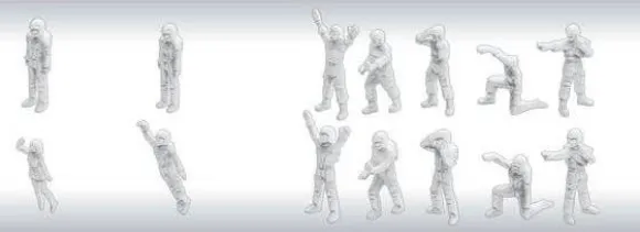 1/144 Builders Parts: MS Figure 01 (White)