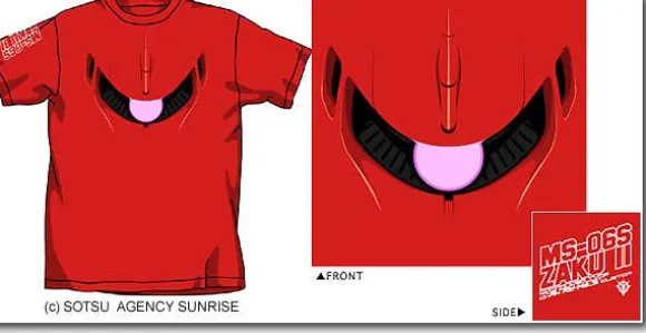 Char's Zaku Mono-Eye 04 T-Shirt L Red