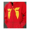 Char Zip-Up Parka Red L