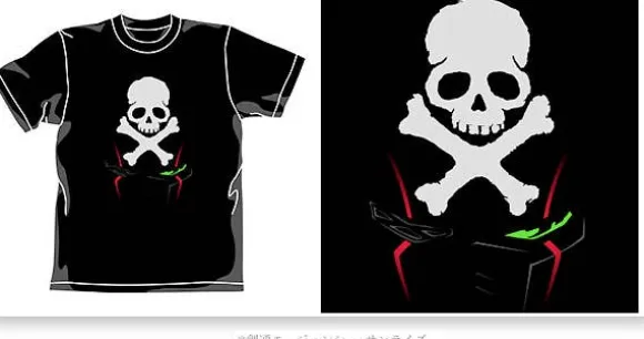 Cross Bone Face T-Shirt Black L
