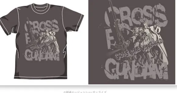 Cross Bone Gundam T-Shirt Charcoal M