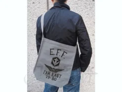 E.F.F. Far East Shoulder Tote Bag Grey