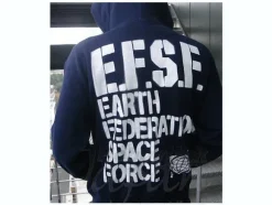 EFSF Military Zip-Up Parka Navy M