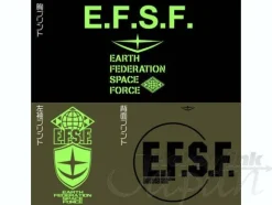 EFSF Nylon Jacket Black x Moss XL