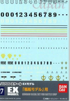 1/1700 GD-27 EX Model Ship Decal