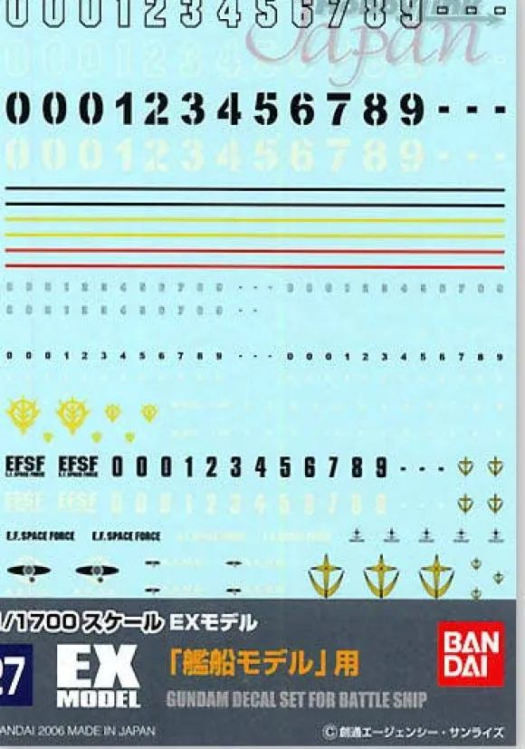 1/1700 GD-27 EX Model Ship Decal