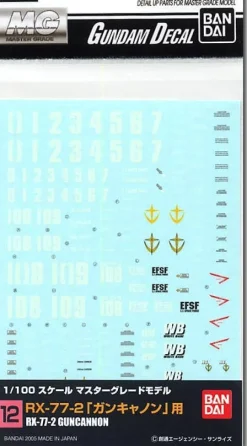 GD-12 Guncannon Decal