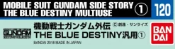 Gundam Decal No.120 Mobile Suit Gundam Side Story: The Blue Destiny (General Purpose 1)
