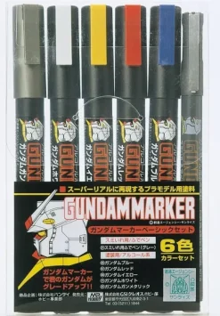 Gundam Marker Basic Set (6pcs) (Renewal)