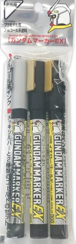 Gundam Marker EX Plated Silver & EX Gold 2 types set