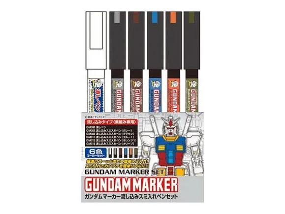Gundam Marker Extra Thin Type for Panel Lines Set