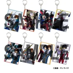 Gundam Seed/Destiny: Illustration Card Style Keychain 1Box 8pcs