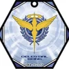 Gundam 00: Stained Glass Art Keychain Celestial Being
