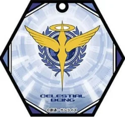 Gundam 00: Stained Glass Art Keychain Celestial Being