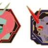 Gundam Stationery 12: Pins Set Char & Zeong