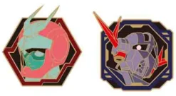 Gundam Stationery 12: Pins Set Char & Zeong