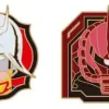 Gundam Stationery 12: Pins Set Char & Char's Zaku