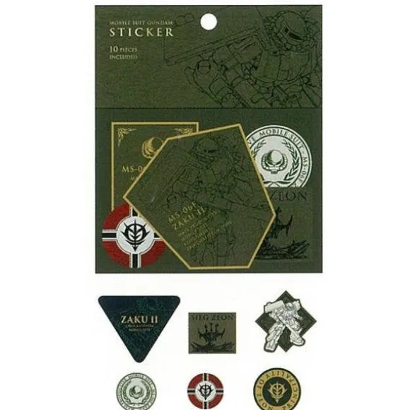 Gundam Stationery VI Sticker MS-06F (Zaku II)