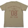 Gundam The 08th MS Team T-Shirt Sand Khaki S