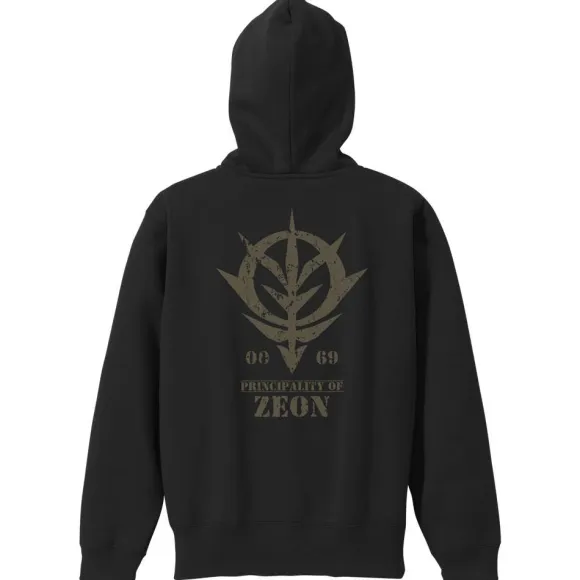 Gundam: The Zeon Army Zip Hoodie Vintage Ver BLACK S