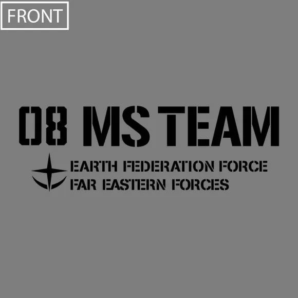Gundam - 08th MS Team Heavy Weight T-shirt MIX GRAY XL