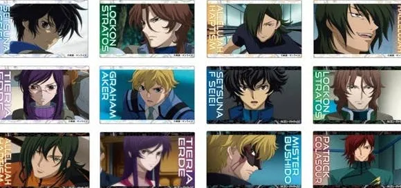 Gundam 00: Trading Acrylic Badge: 1Box (12pcs)