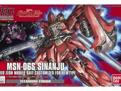 1/144 HGUC MSN-06S Sinanju Titanium Finish