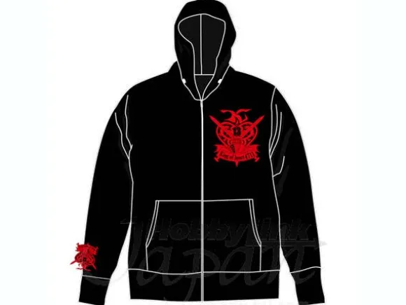 King of Heart Zip-Up Parka Black M