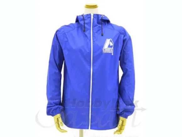 Londo Bell Hooded Wind Breaker Blue x White XL
