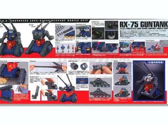 1/100 MG RX-75 Guntank with Special Clear Armor Parts