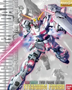 1/100 MG RX-0 Unicorn Gundam (Red or Green Frame Twin Frame Edition) Titanium Finish