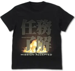 Mobile Report Gundam W: Mission Accepted T-Shirt / Black-L