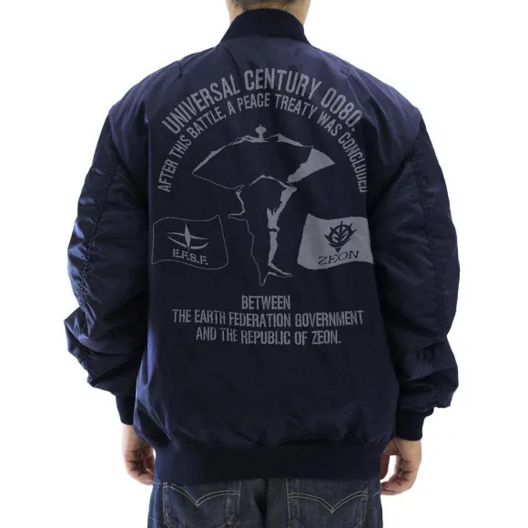 Mobile Suit Gundam: A Baoa Qu MA-1 Jacket Navy M