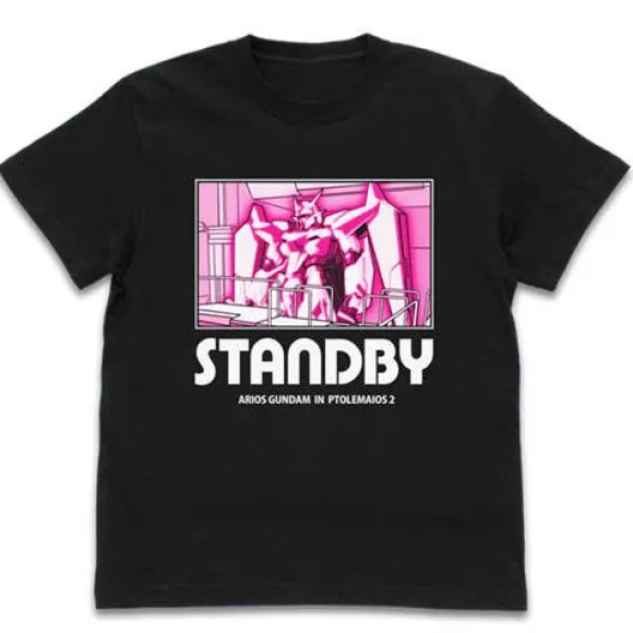 Mobile Suit Gundam 00: Arios Gundam Standby T-Shirt / Black-Xl