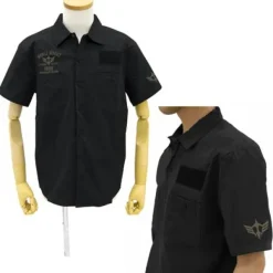 Mobile Suit Gundam Assault Mobile Army Emblem Based Work Shirt : Black-L