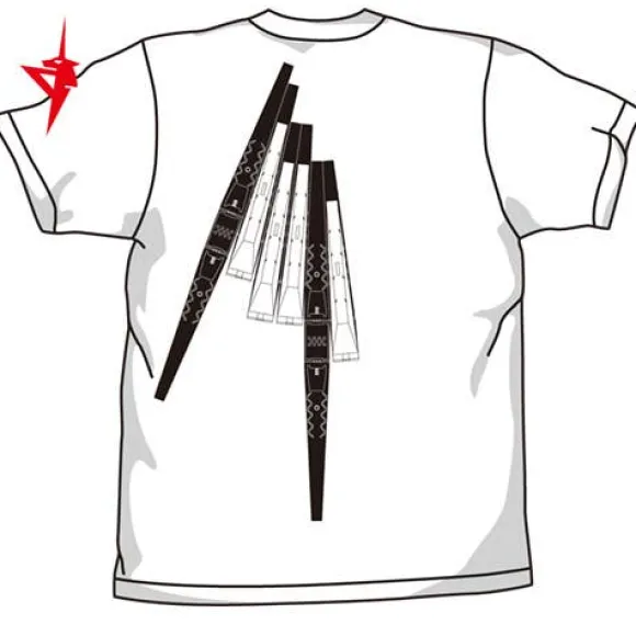 Mobile Suit Gundam: Char's Counterattack: Nu (New) Gundam T-Shirt / White-L