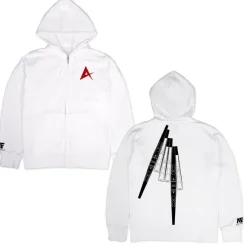 Mobile Suit Gundam: Char's Counterattack: RX-93 NU Gundam Zip Hoodie / White-XXL