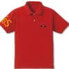 Mobile Suit Gundam: Char's Zaku Mono-Eye Embroidered Polo Shirt / Red-Xl