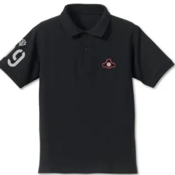 Mobile Suit Gundam Dom Mono-Eye Embroidered Polo Shirt Black-XL