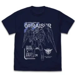 Mobile Suit Gundam 00: Double O Raiser T-Shirt / Navy-Xl