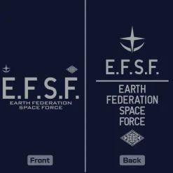 Mobile Suit Gundam: Earth Federation Space Force Dry T-Shirt / Navy-L