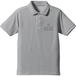 Mobile Suit Gundam Earth Federation Space Force Polo Shirt : OX Gray-M