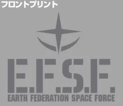Mobile Suit Gundam Earth Federation Space Force Polo Shirt : OX Gray-M