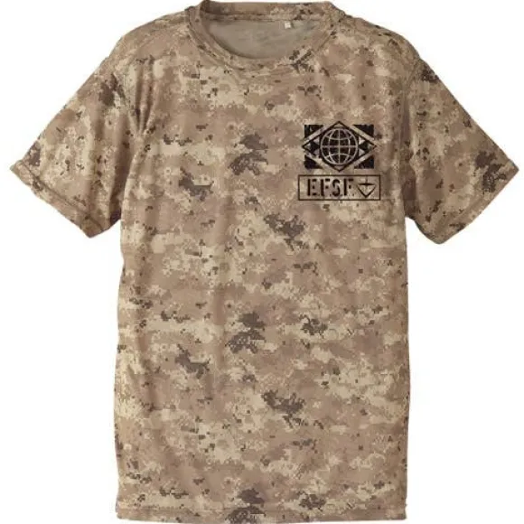 Mobile Suit Gundam: E.F.S.F. Camouflage Dry T-Shirt: Desert-XL