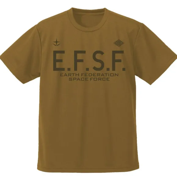 Mobile Suit Gundam: E.F.S.F. Dry T-shirt BROWN M