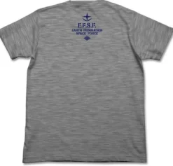 Mobile Suit Gundam: E.F.S.F. Dry T-Shirt: Heather Gray-M