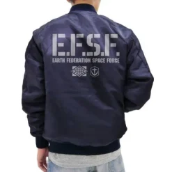 Mobile Suit Gundam: E.F.S.F. MA-1 Jacket: Navy - XL