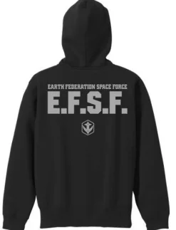 Mobile Suit Gundam: E.F.S.F. Zip Parka: Black - L